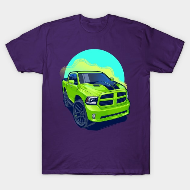 Power of Green truck T-Shirt by Aiqkids Design